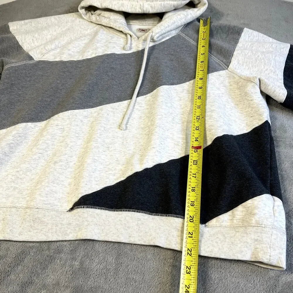 Faherty Sweatshirt Hoodie Women's XL Pullover Striped Cotton Casual Comfortable - Picture 6 of 9